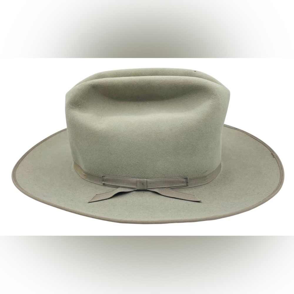 Vintage John B Stetson Hat Size 6 3/4 Beige 4X Beaver The Open Road Cowboy